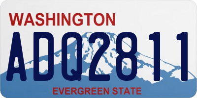 WA license plate ADQ2811