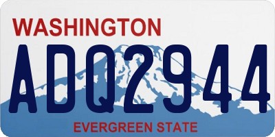 WA license plate ADQ2944
