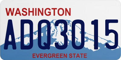 WA license plate ADQ3015