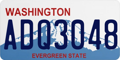WA license plate ADQ3048
