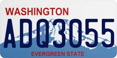 WA license plate ADQ3055
