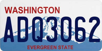 WA license plate ADQ3062