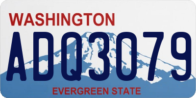 WA license plate ADQ3079