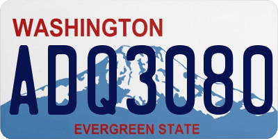 WA license plate ADQ3080