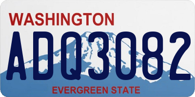 WA license plate ADQ3082