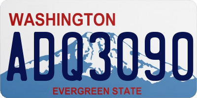 WA license plate ADQ3090