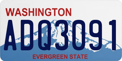 WA license plate ADQ3091