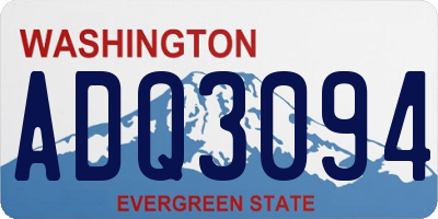 WA license plate ADQ3094