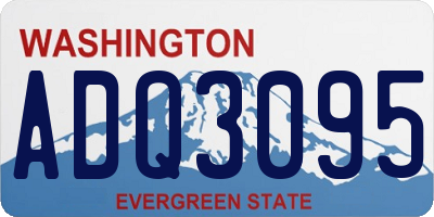 WA license plate ADQ3095