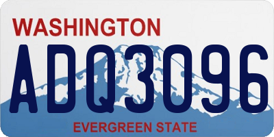 WA license plate ADQ3096