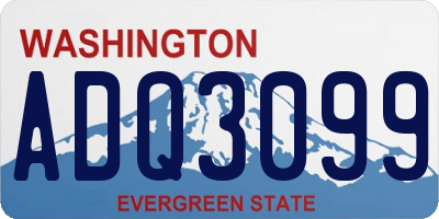 WA license plate ADQ3099