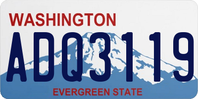 WA license plate ADQ3119