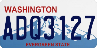 WA license plate ADQ3127