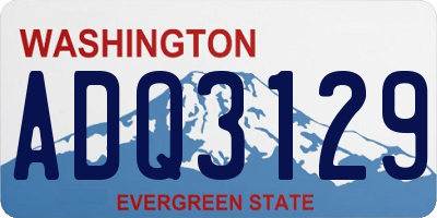 WA license plate ADQ3129