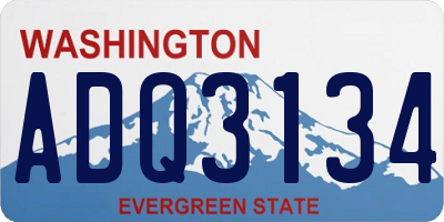 WA license plate ADQ3134