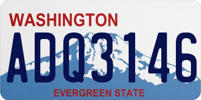WA license plate ADQ3146
