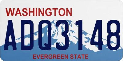 WA license plate ADQ3148