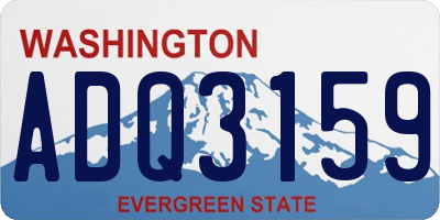 WA license plate ADQ3159