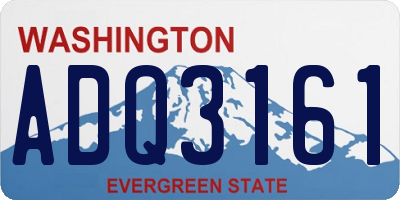 WA license plate ADQ3161