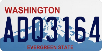WA license plate ADQ3164