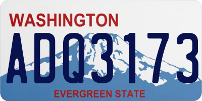 WA license plate ADQ3173