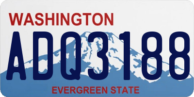 WA license plate ADQ3188