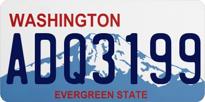 WA license plate ADQ3199