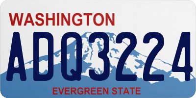WA license plate ADQ3224