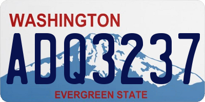 WA license plate ADQ3237