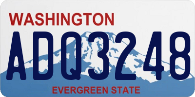 WA license plate ADQ3248