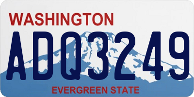 WA license plate ADQ3249
