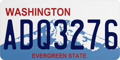 WA license plate ADQ3276