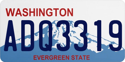 WA license plate ADQ3319
