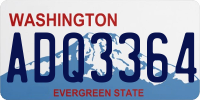 WA license plate ADQ3364