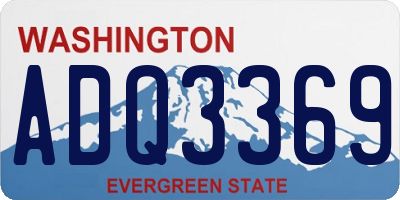 WA license plate ADQ3369