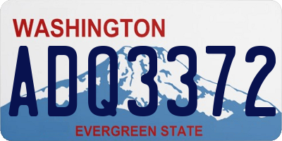 WA license plate ADQ3372