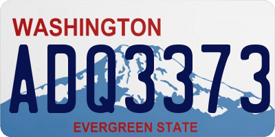 WA license plate ADQ3373