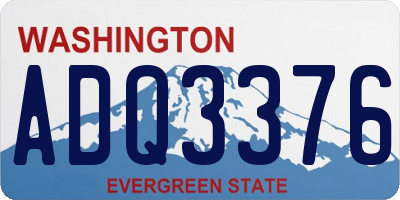 WA license plate ADQ3376