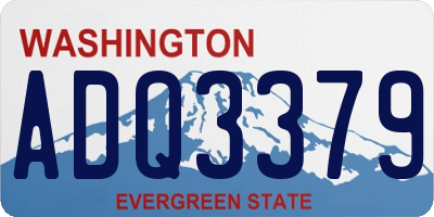 WA license plate ADQ3379