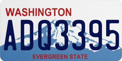 WA license plate ADQ3395