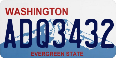 WA license plate ADQ3432