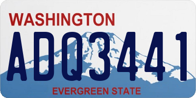 WA license plate ADQ3441