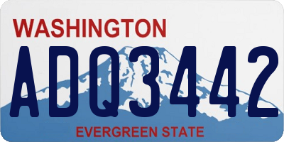WA license plate ADQ3442