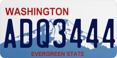 WA license plate ADQ3444