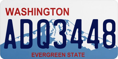 WA license plate ADQ3448