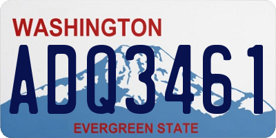 WA license plate ADQ3461