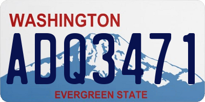 WA license plate ADQ3471
