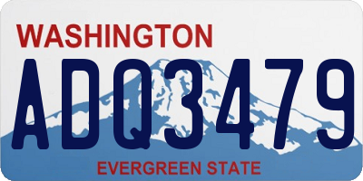 WA license plate ADQ3479