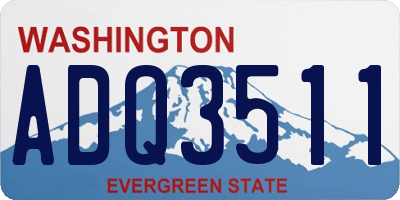 WA license plate ADQ3511