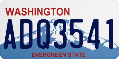 WA license plate ADQ3541